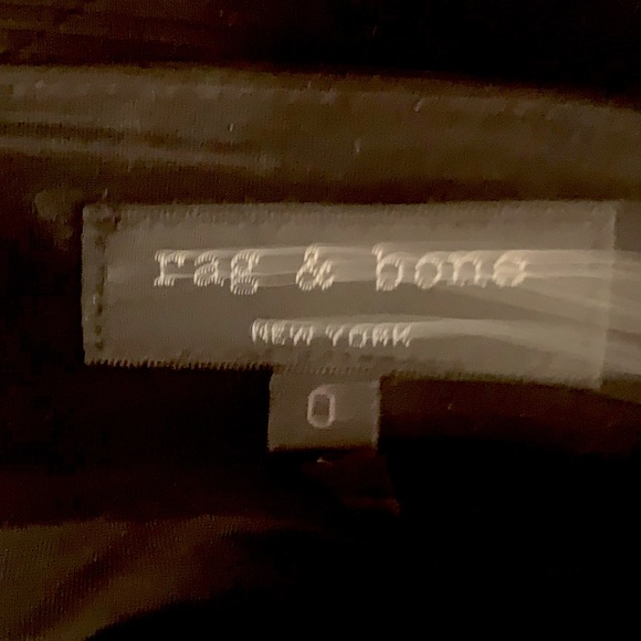 Rag and Bone Leather Side Panel Skirt in Black - Picture 4 of 4